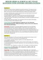 Bundle&colon;&colon;&colon;&colon; HESI RN Medical-Surgical Sets 1-3 &plus; Med-Surg Practice & V2 Clinical Scenario Sets 1-3 &vert; Complete Exam Prep & Practice Questions with Answers and Explanations 
