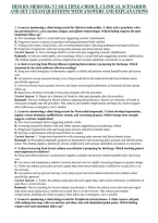 HESI RN MEDSURG V2 MULTIPLE-CHOICE&comma; CLINICAL SCENARIOS AND SET 3 EXAM QUESTIONS WITH ANSWERS AND EXPLANATIONS