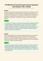 ATI Med-Surg Proctored Exam Practice Questions&NewLine;and Answers 100&percnt; Verified
