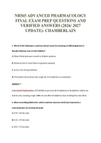 NR565 EXAM PACKAGE DEAL 100&percnt; VERIFIED 2026&sol;2027