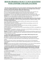 Bundle &colon;&colon;&colon; HESI RN Pharmacology Exam Prep Sets 1-3 &plus; V1 & V2 NGN &vert; Complete Exam Prep & Practice Questions with Answers and Explanations 