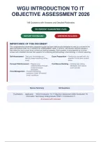 WGU Introduction to IT Objective Assessment 2026 &vert; 148 Questions with Answers and Detailed Rationales  & Why the Other Answers Are Wrong & References &NewLine;