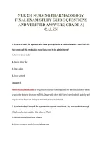 NUR 210 EXAM PACKAGE DEAL 100&percnt; VERIFIED 2026&sol;2027