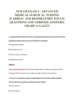 NUR 210 EXAM PACKAGE DEAL 100&percnt; VERIFIED 2026&sol;2027