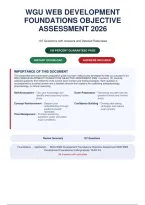 WGU Web Development Foundations Objective Assessment 2026 &vert; 137 Questions with Answers and Detailed Rationales  & Why the Other Answers Are Wrong & References &NewLine;