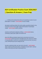 &NewLine;AEA Certification Practice Exam 2026&sol;2027 &vert; Questions & Answers &vert; Exam Prep &NewLine;