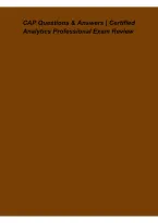 CAP Questions & Answers &vert; Certified Analytics Professional Exam Review&comma; Study Guide & Practice Test Preparation