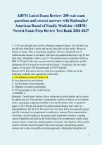A Packet for ABFM Exams Review&semi; Contains ABFM ITE &lpar;In-training exam&rpar;&comma; ABF Boards exam&comma; ABFM KSA Hypertension questions review&comma; ABFM Diabetes KSA Questions Review &lpar;Latest 2026-2027&rpar;