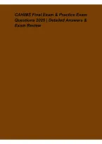 CAHIMS Final Exam & Practice Exam Questions 2025 &vert; Detailed Answers&comma; Study Guide & Comprehensive Exam Review