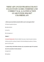 NR565 EXAM PACKAGE DEAL 100&percnt; VERIFIED 2026&sol;2027