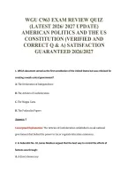 WGU C963 EXAM PACKAGE DEAL 100&percnt; VERIFIED 2026&sol;2027