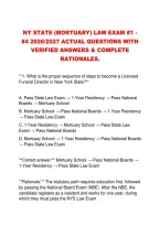 NURS 5315 GI MODULE 9&comma; EXAM 5 &NewLine;2026&sol;2027 ACTUAL QUESTIONS WITH &NewLine;VERIFIED ANSWERS & COMPLETE &NewLine;RATIONALES