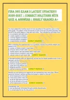 FINA 365 Exam 3 2026 &vert; Capital Budgeting & Risk Q&A Guide