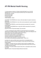 ATI RN Mental Health Nursing Questions with Verified Answers&NewLine;