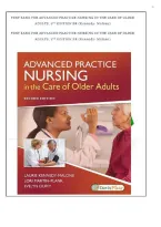 Test Bank for Advanced Practice Nursing in the Care of Older Adults&comma; 2nd Edition by Laurie Kennedy-Malone&comma; Lori Martin-Plank & Evelyn G&period; Duffy &vert; Questions and Answers &vert; Chapters 1&ndash;19