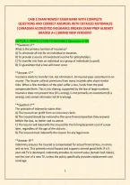 CAIB 1 EXAM NEWEST EXAM BANK WITH COMPLETE  QUESTIONS AND CORRECT ANSWERS WITH DETAILED RATIONALES &vert;CANADIAN ACCREDITED INSURANCE BROKER EXAM PREP ALREADY GRADED A&plus;&vert;&vert;BRAND NEW VERSION&excl;&excl;