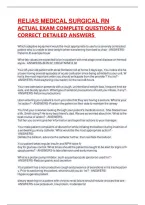 RELIAS MEDICAL SURGICAL RN  ACTUAL EXAM COMPLETE QUESTIONS & CORRECT DETAILED ANSWERS 