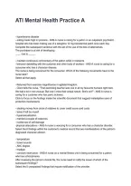 ATI Mental Health Practice A Questions with Verified Answers&NewLine;