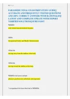 Paramedic Final Exam Prep Study Guide &vert; Exam Review & Practice Questions 2026&sol;2027