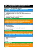 RESNA ATP Assistive Technology Professional Exam 2026&sol;2027 &vert; &NewLine;500&plus; Practice Questions & Complete Exam Review 