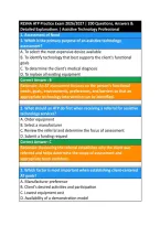 RESNA ATP Practice Exam 2026&sol;2027 &vert; 200 Questions&comma; Answers & &NewLine;Detailed Explanations &vert; Assistive Technology Professional 