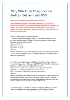 2025&sol;2026 &ndash; ATI PN Comprehensive Predictor Exit Exam with NGN&colon; Master Test Bank with Questions and Exam Answers &lpar;A&comma; B&comma; C&rpar;