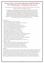 PRESSURE INJURY AE EXAM QUESTIONS WITH SOLUTIONS LATEST UPDATE&vert; INSTANT DOWNLOAD