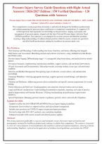 PRESSURE INJURY SURVEY GUIDE QUESTIONS WITH RIGHT ACTUAL ANSWERS PLUS RATIONALES&vert; INSTANT DOWNLOAD