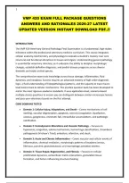 VMP 420 EXAM FULL PACKAGE QUESTIONS ANSWERS AND RATIONALES 2026-27 
