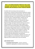 MAST 1120 HUMAN DISEASES COMPLETE FINAL EXAM ACADEMIC YEAR 2026-2027 