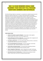 NOS 130 EXAM WINDOWS SINGLE USER ACADEMIC YEAR 2026-2027 