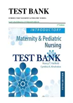 Test Bank for Introductory Maternity & Pediatric Nursing&comma; 5th Edition by Nancy T&period; Hatfield & Cynthia A&period; Kincheloe &vert; Questions and Answers &vert; 42 Chapters
