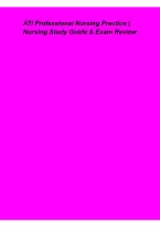 ATI Professional Nursing Practice &ndash; Nursing Study Guide & Exam Review &vert; Professional Roles&comma; Ethics&comma; Accountability&comma; Leadership & Patient Safety