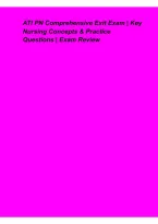  ATI PN Comprehensive Exit Exam &ndash; Key Nursing Concepts & Practice Questions &vert; Practical Nursing Study Guide&comma; Clinical Judgment & Exam Review