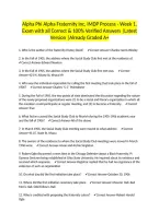 Alpha Phi Alpha Fraternity Inc&comma; IMDP Process - Week 1&period; Exam with all Correct & 100&percnt; Verified Answers &vert;Latest Version &vert;Already Graded A&plus;