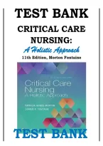 Critical Care Nursing 11th Edition Test Bank &ndash; Morton & Fontaine