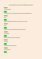 Hondros NUR 200 Exam 1 Questions with CORRECT Answers &lpar;Grade A&plus;&rpar;