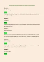 NUR 200 FINAL EXAM EARS Questions with CORRECT Answers &lpar;Grade A&plus;&rpar;&NewLine;