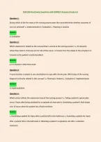 NUR 200 Final Exam Questions with CORRECT Answers &lpar;Grade A&plus;&rpar;