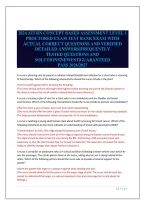 2024 ATI RN CONCEPT BASED ASSESSMENT LEVEL 1&NewLine;PROCTORED EXAM TEST BANK EXAM WITH&NewLine;ACTUAL CORRECT QUESTIONS AND VERIFIED&NewLine;DETAILED ANSWERS&vert;FREQUENTLY&NewLine;TESTED QUESTIONS AND&NewLine;SOLUTIONS&vert;NEWEST&vert;GUARANTEED&NewLine;PASS 2026&sol;2027