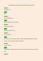 NUR 200 Final Exam Review Questions with CORRECT Answers &lpar;Grade A&plus;&rpar;