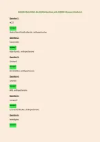 NUR200 FINAL EXAM ALL DRUGS Questions with CORRECT Answers &lpar;Grade A&plus;&rpar;