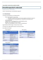 Samenvatting Lumbosacrale Wervelkolom praktijklessen