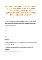 MATH 225N Exam Compilations with Complete & Verified Solutions