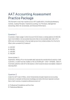 AAT Accounting Practice Test 65 Practice Questions and Answers Exam Preparation Study Guide Limited Edition&period;&NewLine;&NewLine;