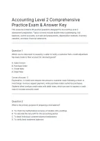 Accounting Level 2 Practice Test 65 Practice Questions and Answers Exam Preparation Study Guide Limited Edition&period;&NewLine;&NewLine;