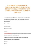 MATH 225N Exam Compilations with Complete & Verified Solutions