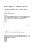 Accounting Level 3 Practice Test 65 Practice Questions and Answers Exam Preparation Study Guide Limited Edition&period;&NewLine;&NewLine;