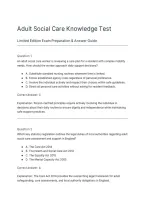Adult Social Care Knowledge Test Limited Edition Exam Prep