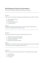 Bookkeeping Practice Test 65 Practice Questions and Answers Exam Preparation Study Guide Limited Edition&period;&NewLine;&NewLine;